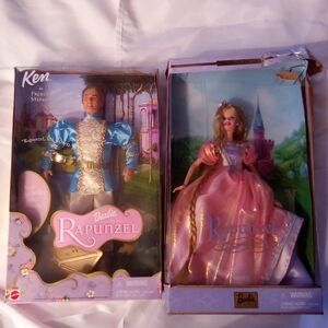 Barbie Rapunzel and Ken Prince Stefan Dolls